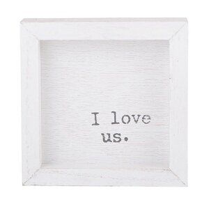 Face to Face Petite Word Board - I Love Us/NIB